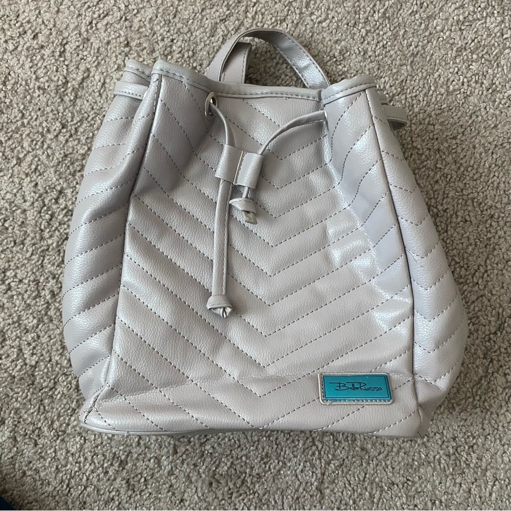 Taupe Gray Mini Backpack